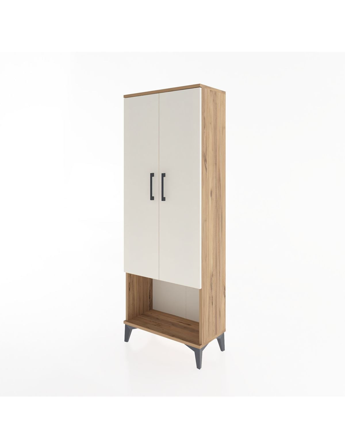 Arges Dolap 2 Raflı 2 Kapaklı Tek Askılı 60x30x163 - S20M134V7A