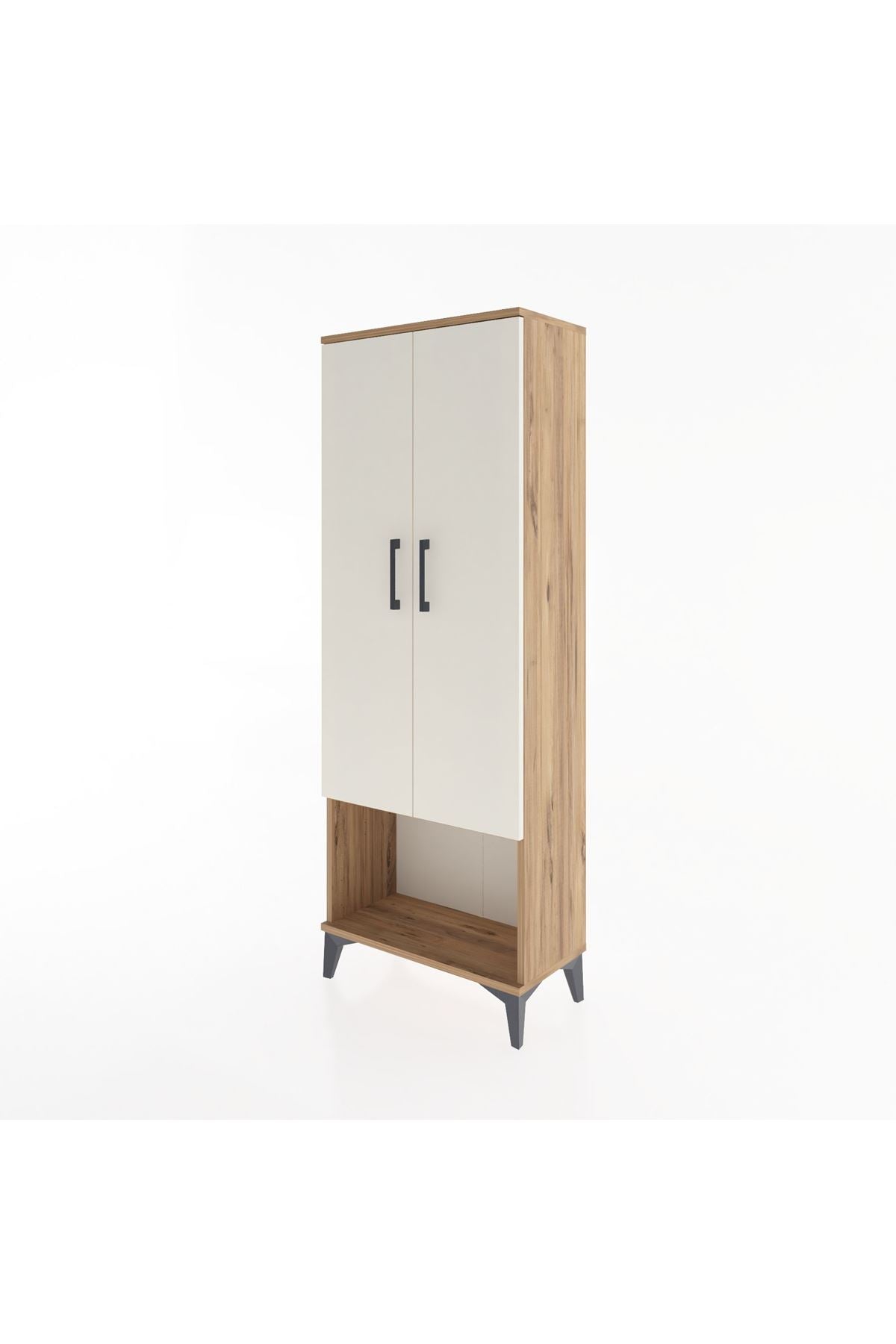 Arges Dolap 2 Raflı 2 Kapaklı Tek Askılı 60x30x163 - S20M134V7A