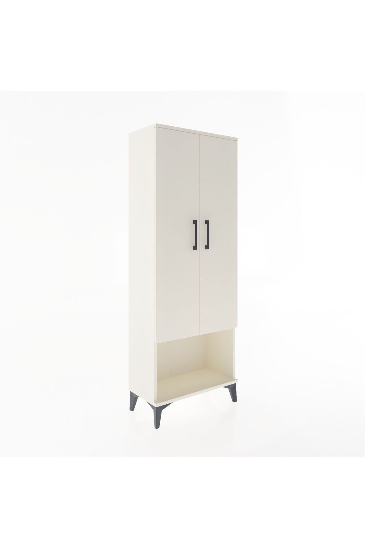 Arges Dolap Tek Raflı 2 Kapaklı Tek Askılı 60x30x163 - S20M136V1A