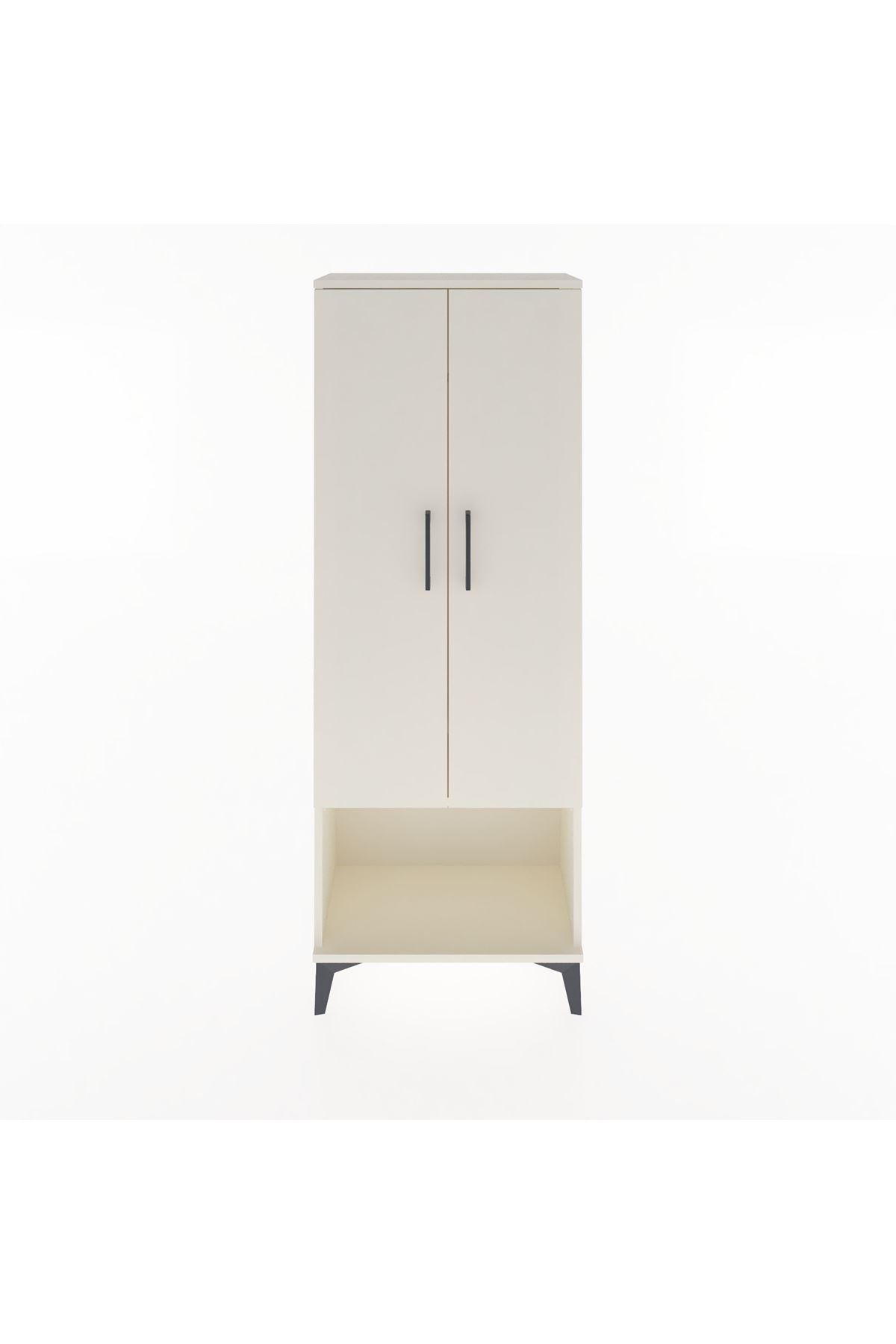 Arges Dolap Tek Raflı 2 Kapaklı Tek Askılı 60x30x163 - S20M136V1A