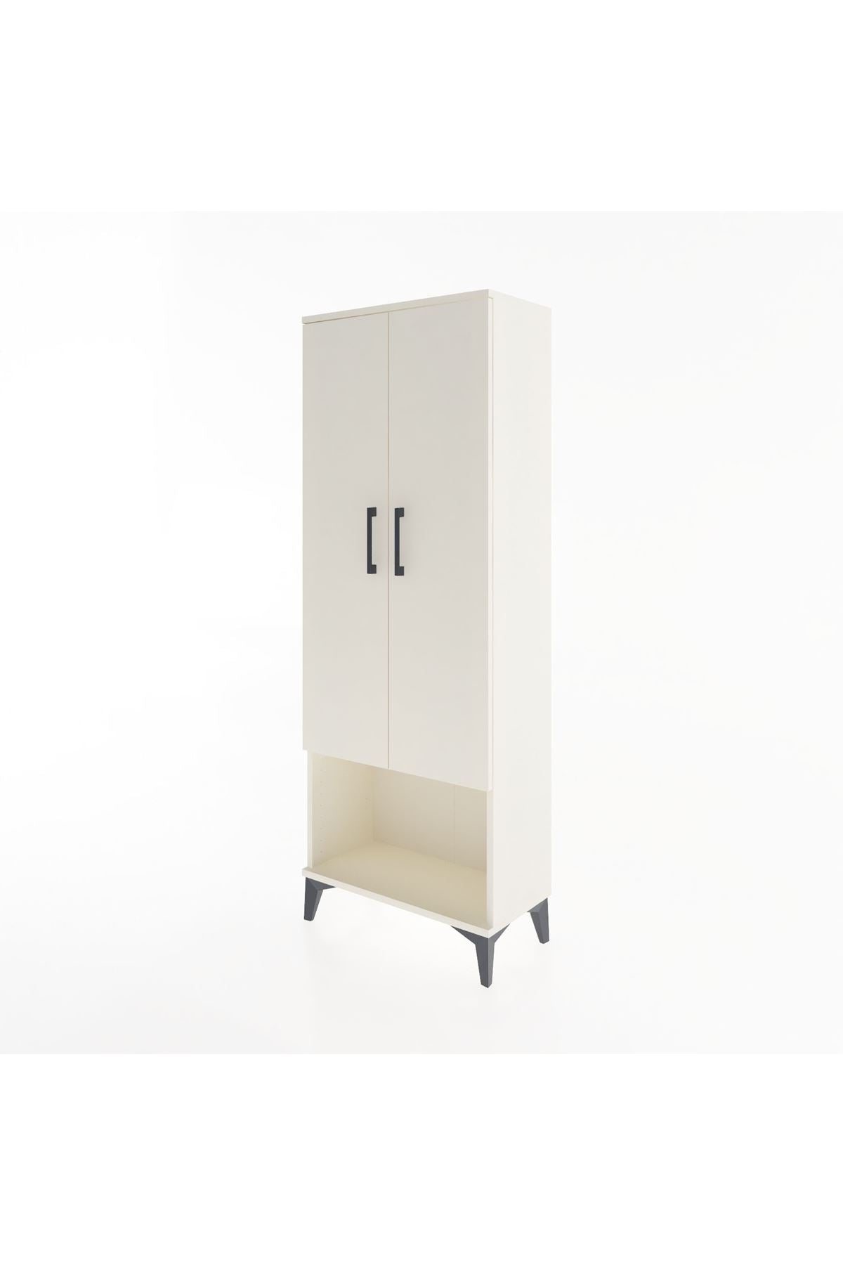 Arges Dolap Tek Raflı 2 Kapaklı Tek Askılı 60x30x163 - S20M136V1A