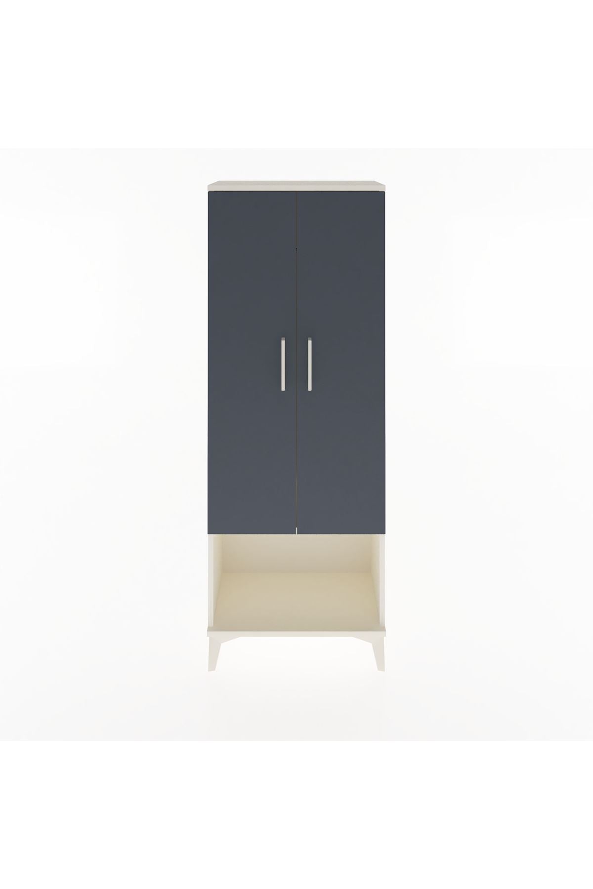 Arges Dolap Tek Raflı 2 Kapaklı Tek Askılı 60x30x163 - S20M136V2A
