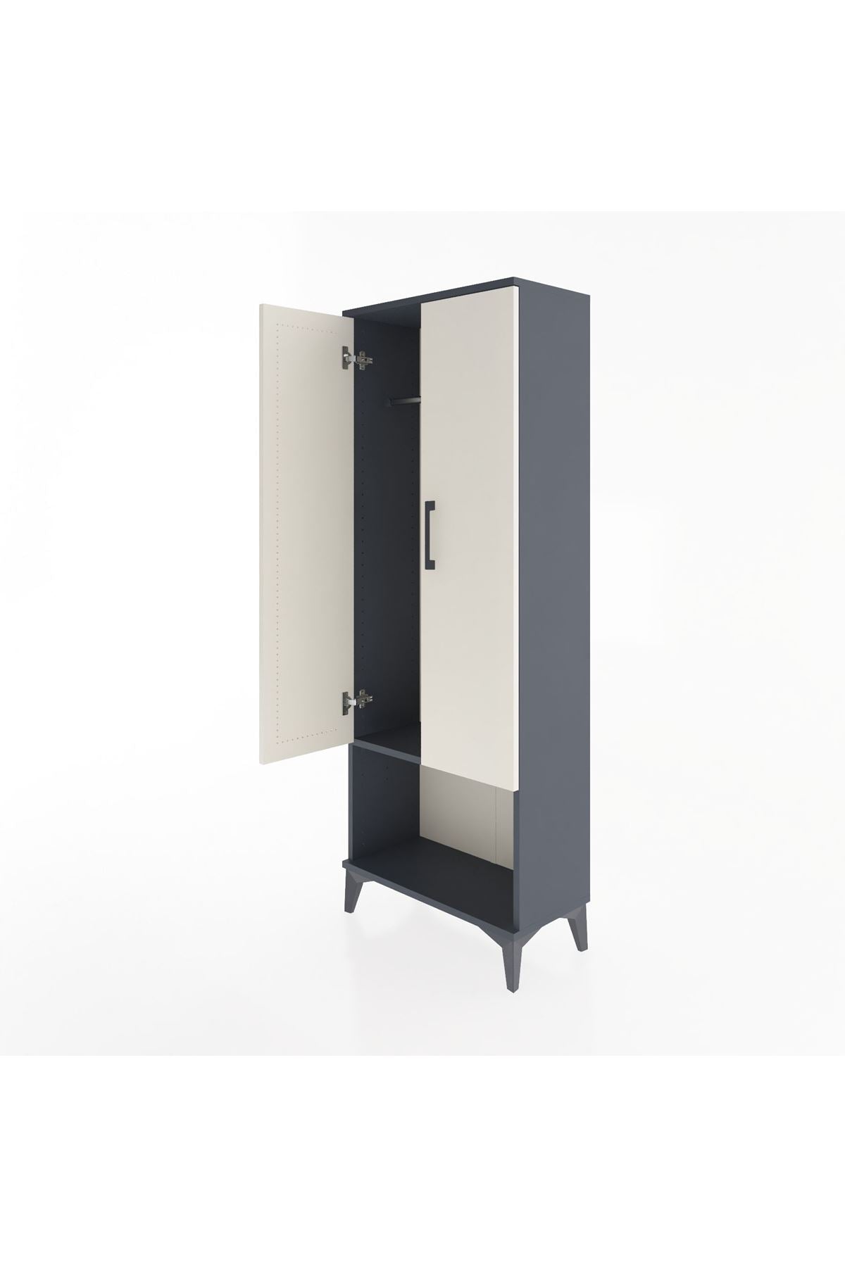 Arges Dolap Tek Raflı 2 Kapaklı Tek Askılı 60x30x163 - S20M136V4A