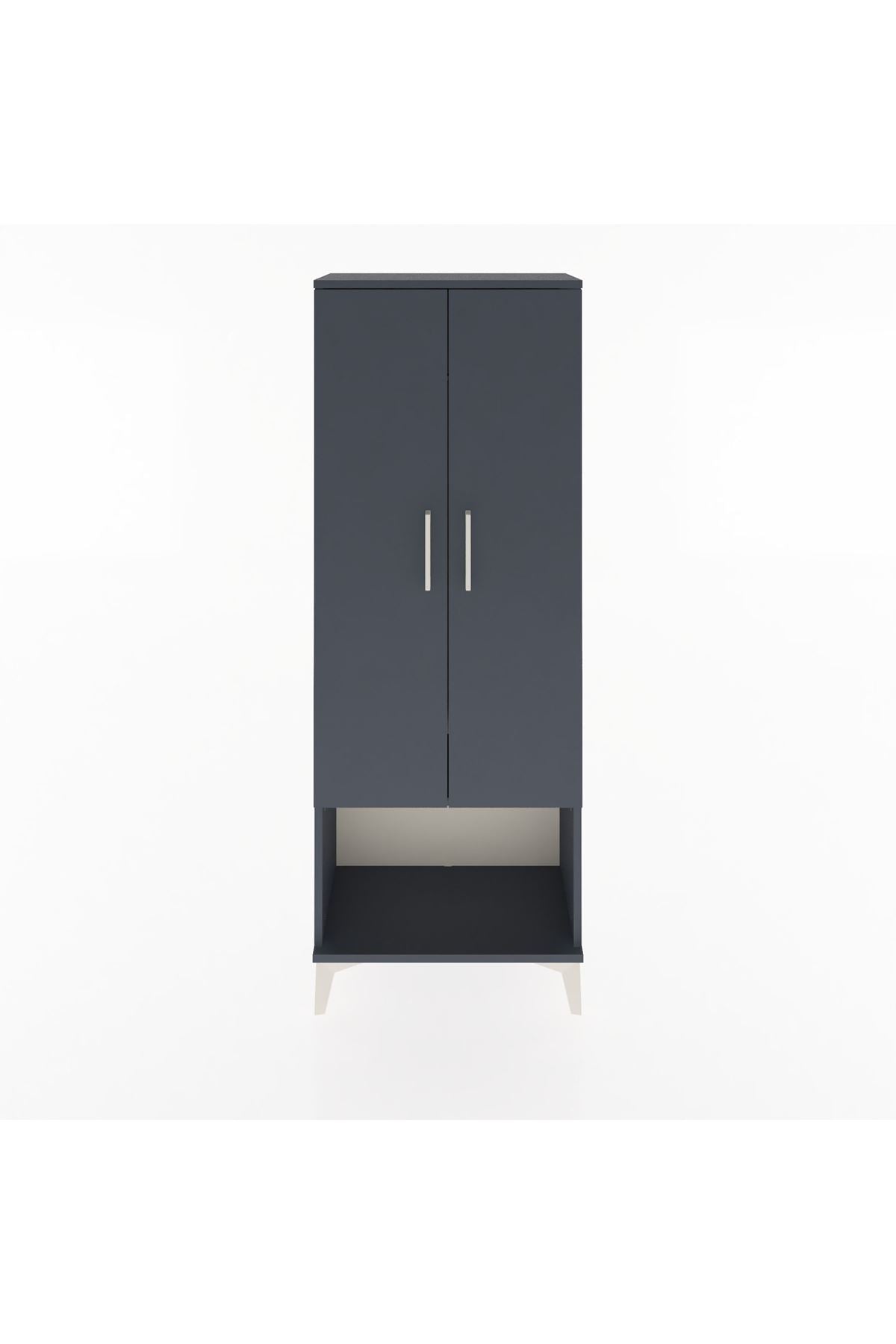 Arges Dolap Tek Raflı 2 Kapaklı Tek Askılı 60x30x163 - S20M136V5A