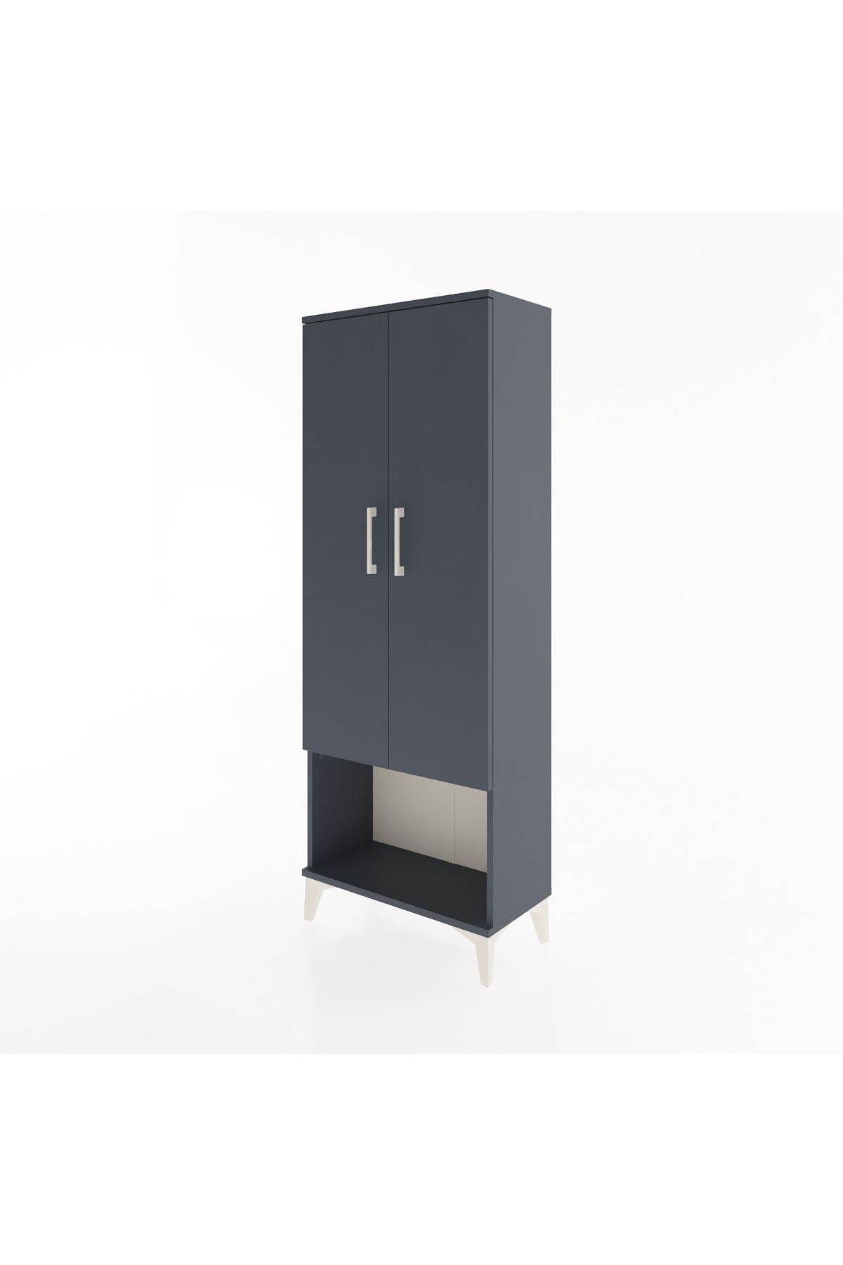 Arges Dolap Tek Raflı 2 Kapaklı Tek Askılı 60x30x163 - S20M136V5A