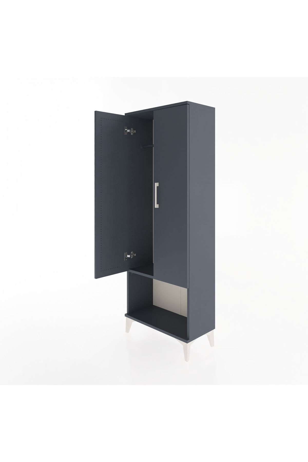 Arges Dolap Tek Raflı 2 Kapaklı Tek Askılı 60x30x163 - S20M136V5A