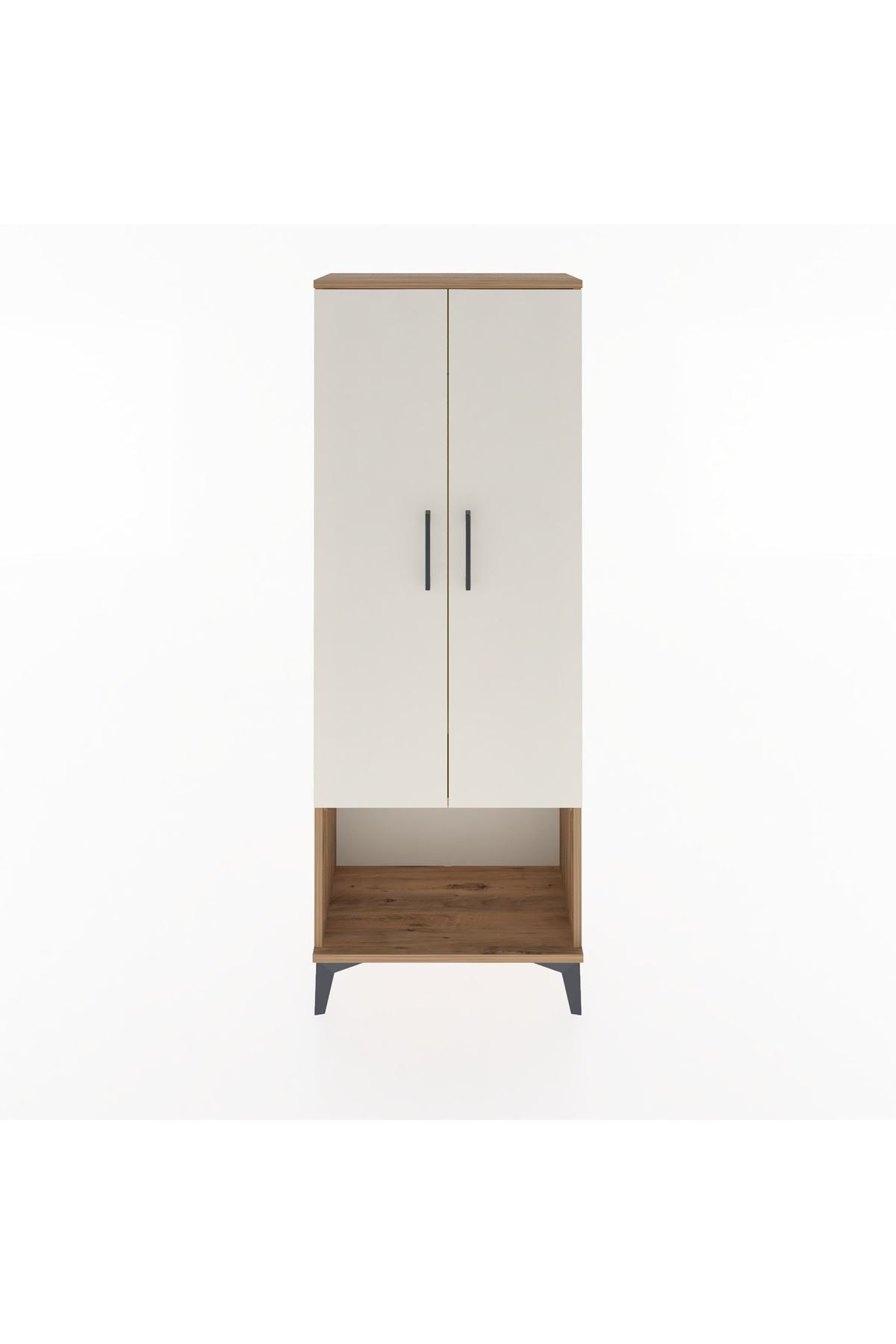 Arges Dolap Tek Raflı 2 Kapaklı Tek Askılı 60x30x163 - S20M136V7A