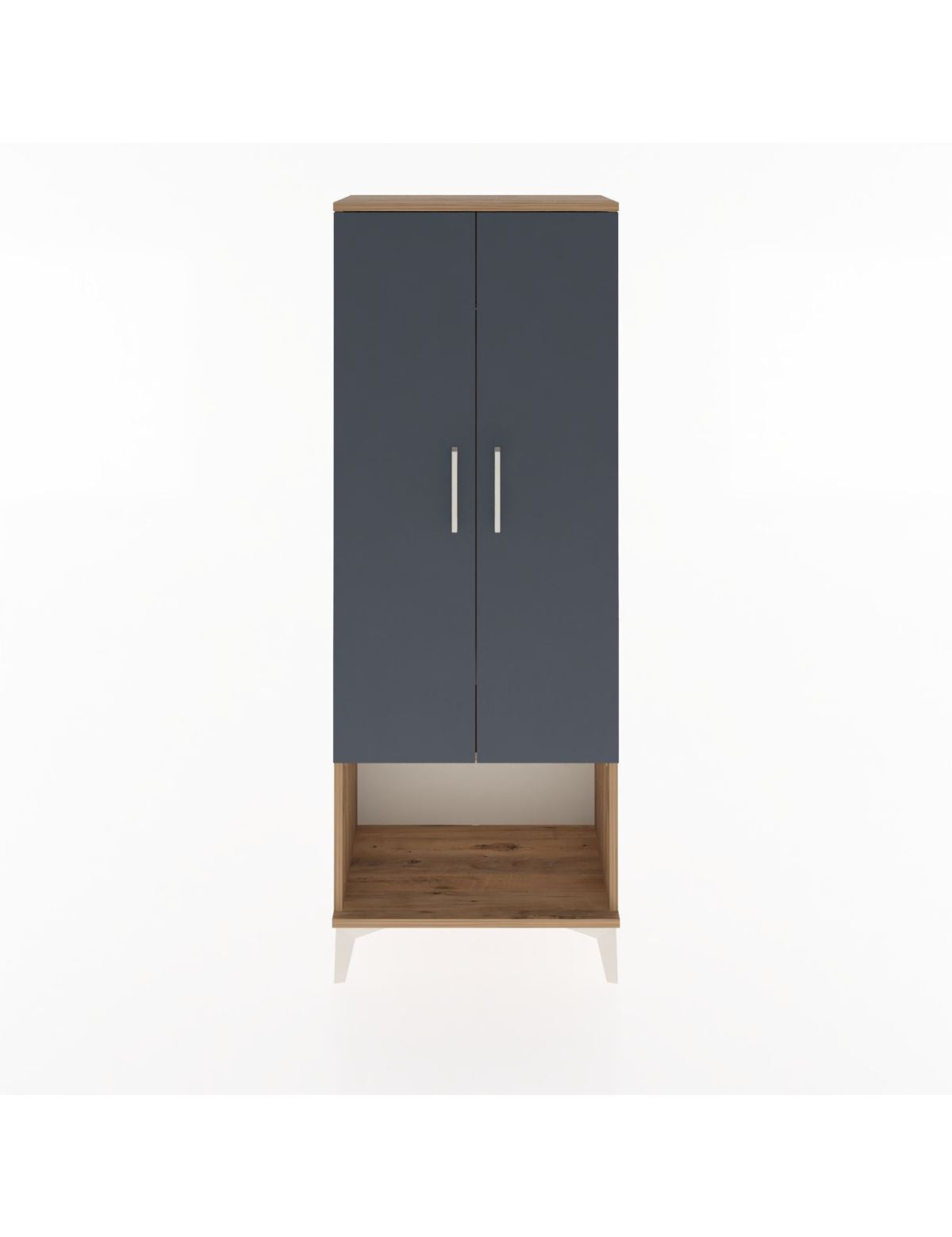 Arges Dolap Tek Raflı 2 Kapaklı Tek Askılı 60x30x163 - S20M136V8A