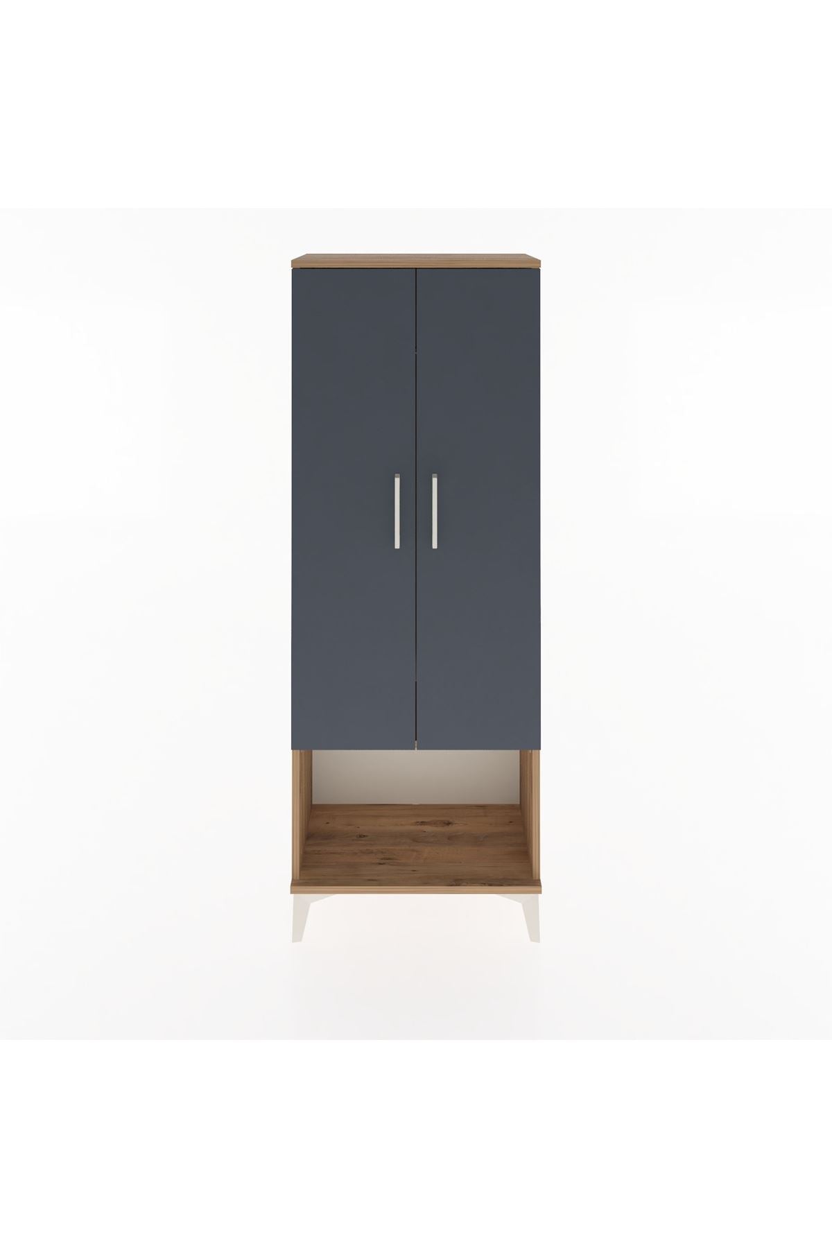 Arges Dolap Tek Raflı 2 Kapaklı Tek Askılı 60x30x163 - S20M136V8A