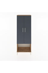 Arges Dolap Tek Raflı 2 Kapaklı Tek Askılı 60x30x163