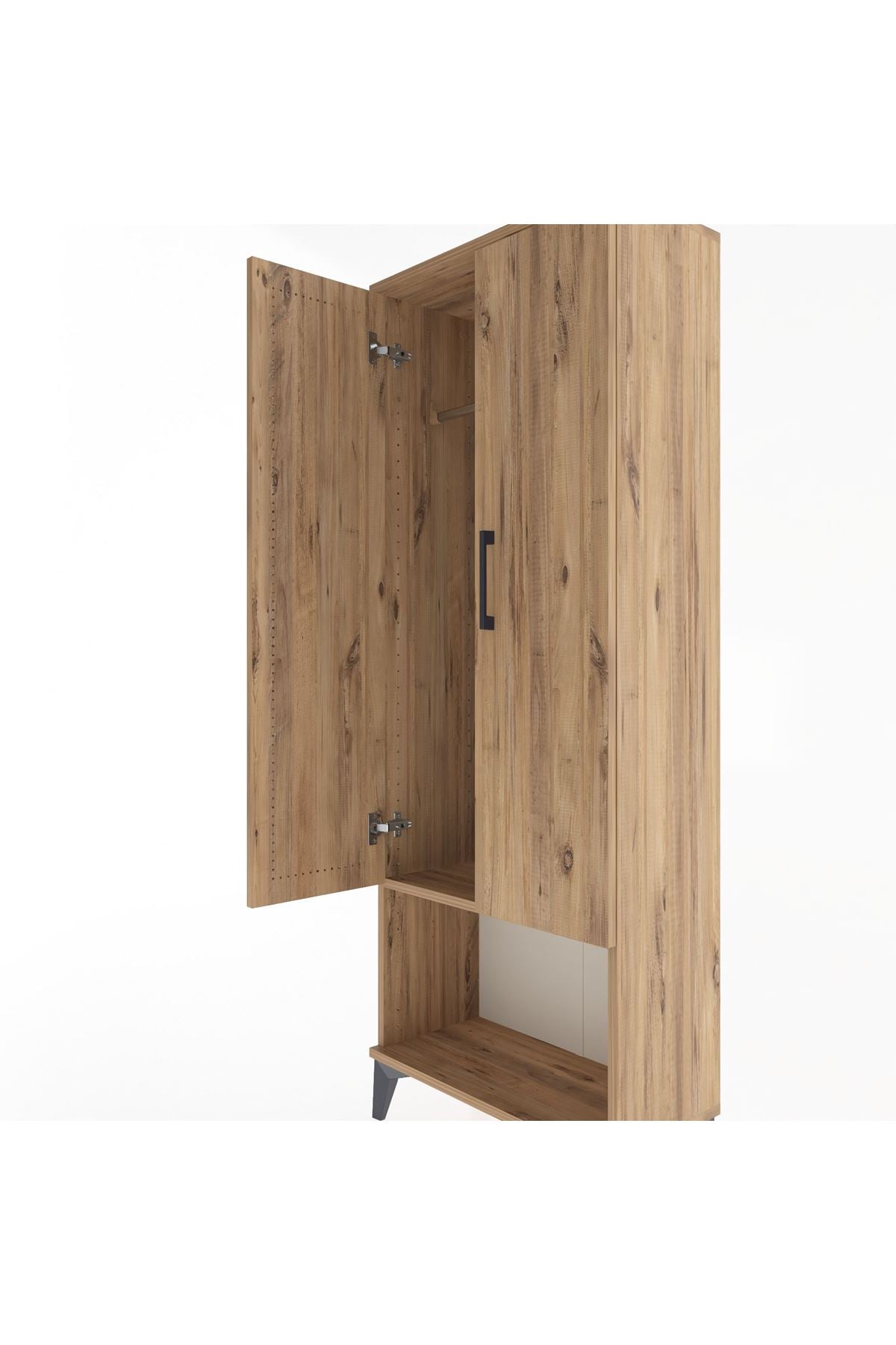 Arges Dolap Tek Raflı 2 Kapaklı Tek Askılı 60x30x163 - S20M136V9A