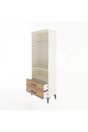 Arges Dolap 2 Raflı 2 Çekmeceli Tek Askılı 60x30x163 - S20M138V3A