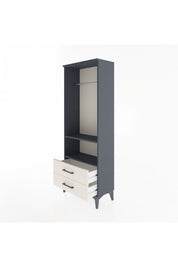Arges Dolap 2 Raflı 2 Çekmeceli Tek Askılı 60x30x163 - S20M138V4A