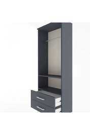 Arges Dolap 2 Raflı 2 Çekmeceli Tek Askılı 60x30x163 - S20M138V5A