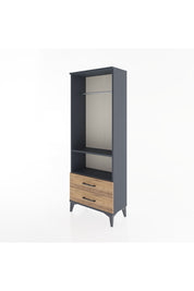Arges Dolap 2 Raflı 2 Çekmeceli Tek Askılı 60x30x163 - S20M138V6A