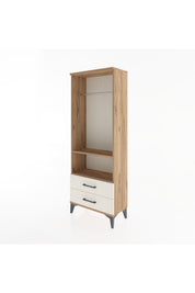 Arges Dolap 2 Raflı 2 Çekmeceli Tek Askılı 60x30x163 - S20M138V7A