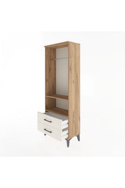 Arges Dolap 2 Raflı 2 Çekmeceli Tek Askılı 60x30x163 - S20M138V7A
