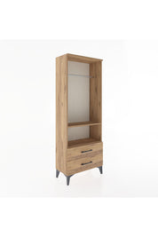 Arges Dolap 2 Raflı 2 Çekmeceli Tek Askılı 60x30x163 - S20M138V9A