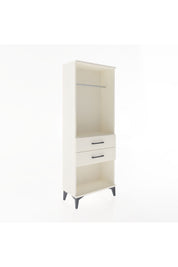 Arges Dolap Tek Raflı 2 Çekmeceli Tek Askılı 60x30x163 - S20M139V1A