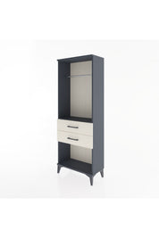 Arges Dolap Tek Raflı 2 Çekmeceli Tek Askılı 60x30x163 - S20M139V4A