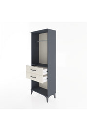 Arges Dolap Tek Raflı 2 Çekmeceli Tek Askılı 60x30x163 - S20M139V4A
