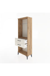 Arges Dolap Tek Raflı 2 Çekmeceli Tek Askılı 60x30x163 - S20M139V7A