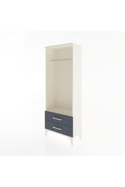 Arges Dolap Tek Raflı 2 Çekmeceli Tek Askılı 60x30x163 - S20M140V2A