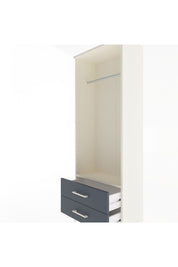Arges Dolap Tek Raflı 2 Çekmeceli Tek Askılı 60x30x163 - S20M140V2A