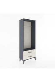 Arges Dolap Tek Raflı 2 Çekmeceli Tek Askılı 60x30x163 - S20M140V4A