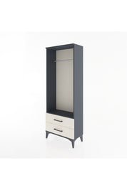 Arges Dolap Tek Raflı 2 Çekmeceli Tek Askılı 60x30x163 - S20M140V4A
