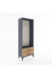 Arges Dolap Tek Raflı 2 Çekmeceli Tek Askılı 60x30x163 - S20M140V6A