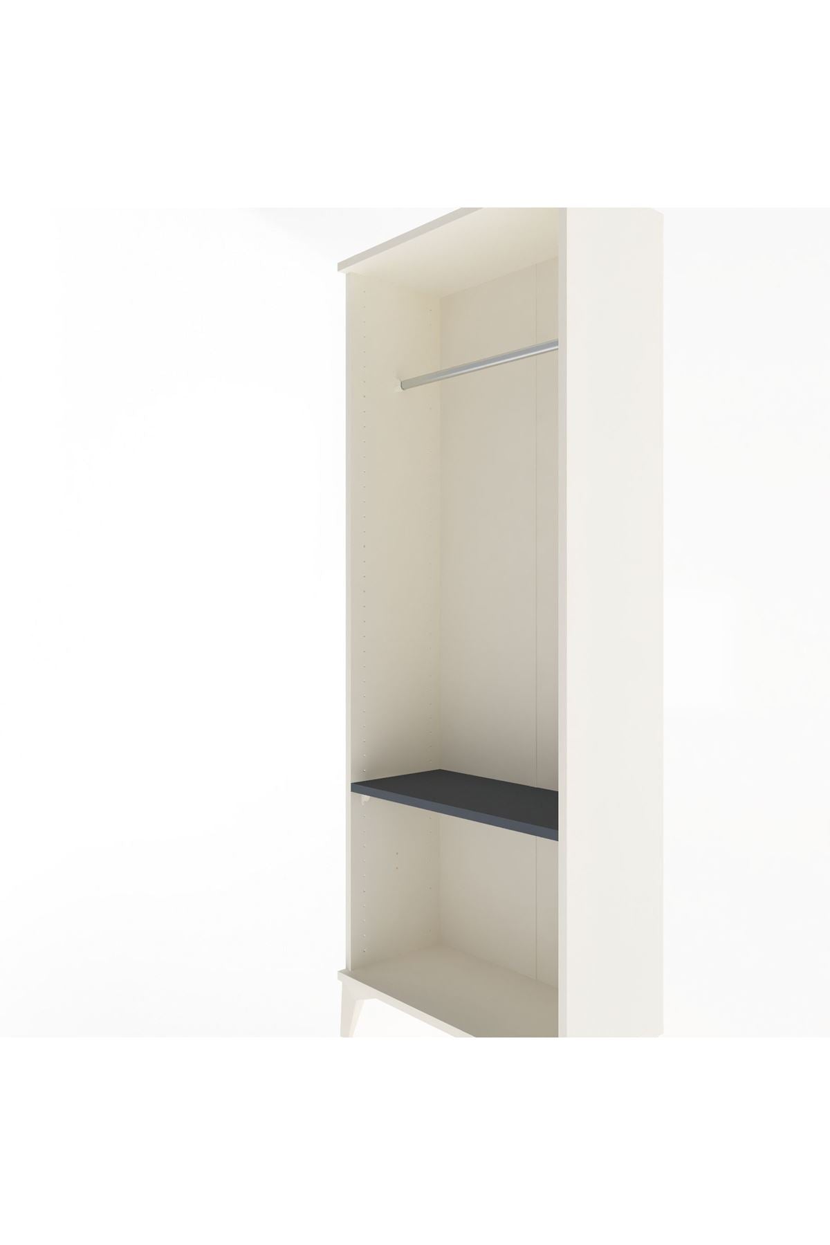 Arges Dolap Tek Raflı Kapaklı Tek Askılı 60x30x163 - S20M142V2A