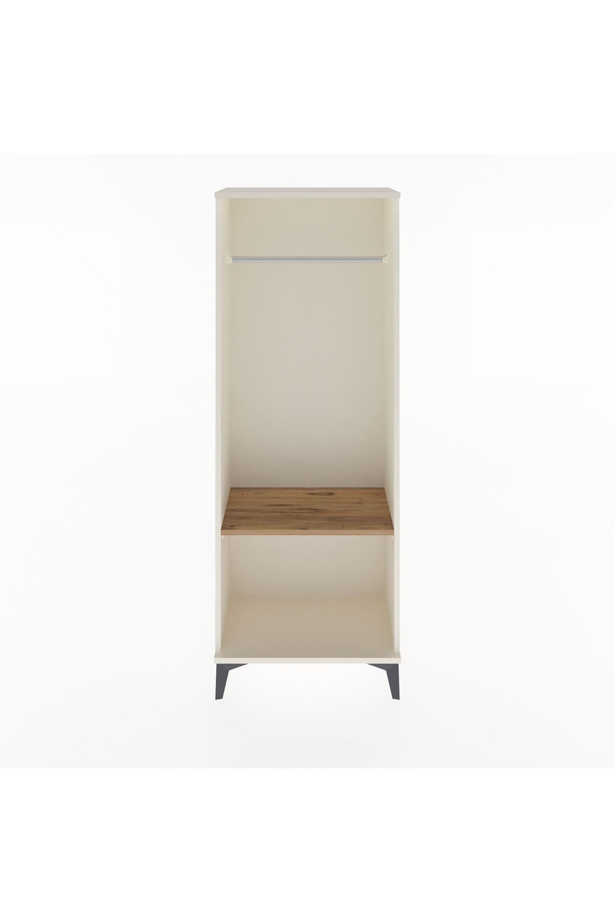 Arges Dolap Tek Raflı Kapaklı Tek Askılı 60x30x163 - S20M142V3A