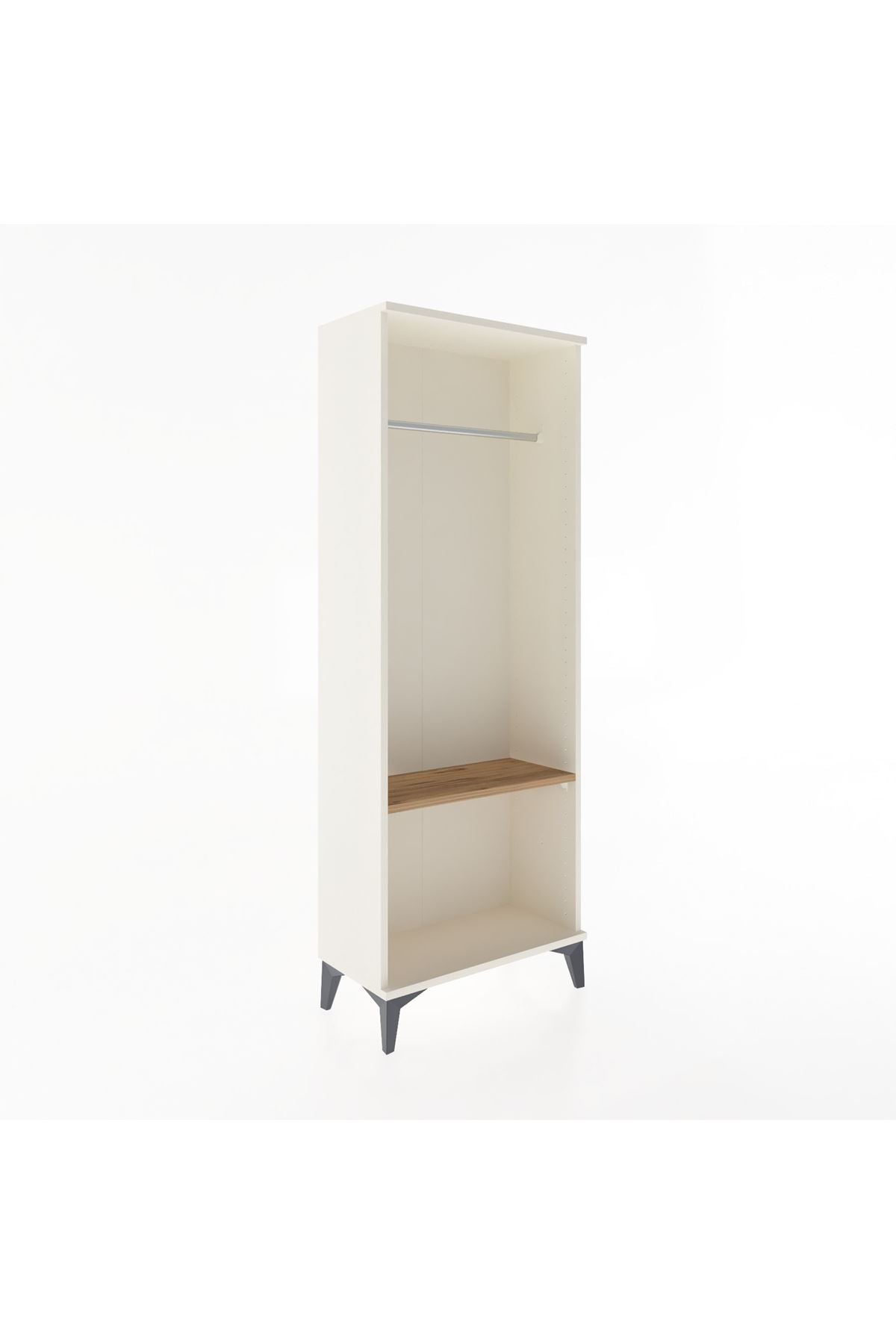 Arges Dolap Tek Raflı Kapaklı Tek Askılı 60x30x163 - S20M142V3A