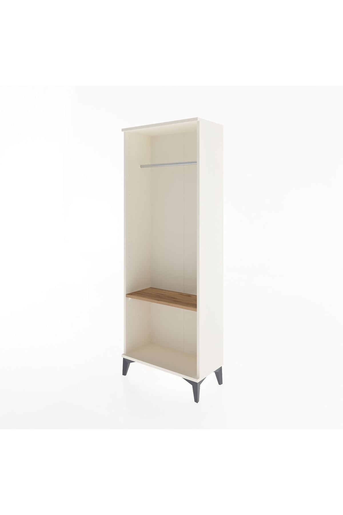 Arges Dolap Tek Raflı Kapaklı Tek Askılı 60x30x163 - S20M142V3A