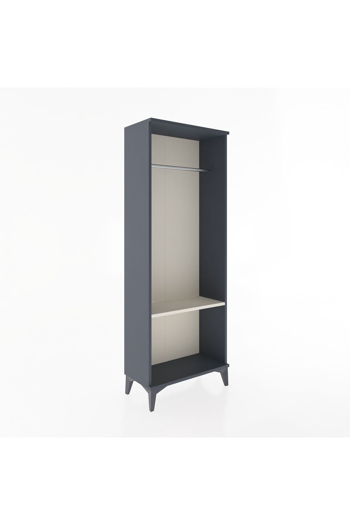 Arges Dolap Tek Raflı Kapaklı Tek Askılı 60x30x163 - S20M142V4A