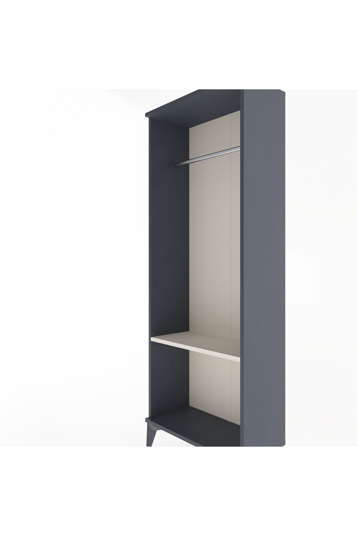Arges Dolap Tek Raflı Kapaklı Tek Askılı 60x30x163 - S20M142V4A