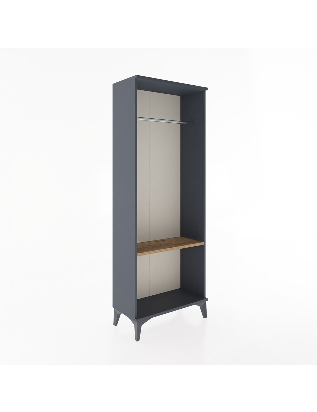 Arges Dolap Tek Raflı Kapaklı Tek Askılı 60x30x163 - S20M142V6A