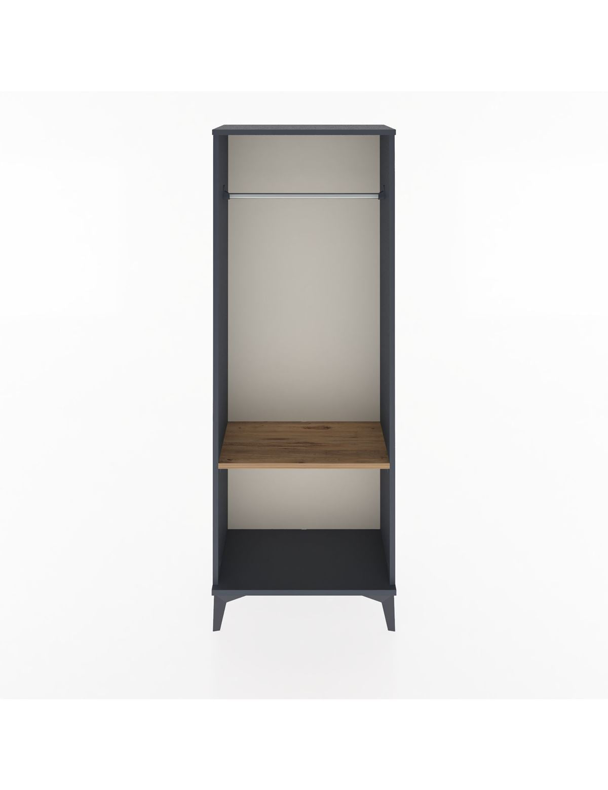 Arges Dolap Tek Raflı Kapaklı Tek Askılı 60x30x163 - S20M142V6A