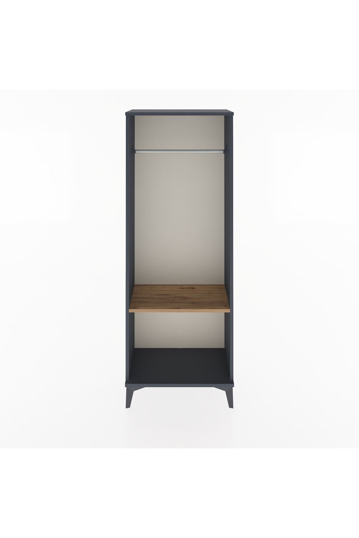Arges Dolap Tek Raflı Kapaklı Tek Askılı 60x30x163 - S20M142V6A