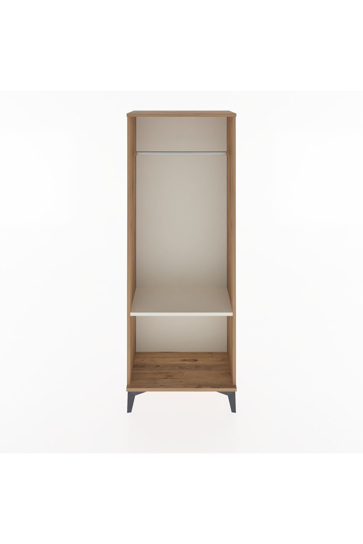 Arges Dolap Tek Raflı Kapaklı Tek Askılı 60x30x163 - S20M142V7A
