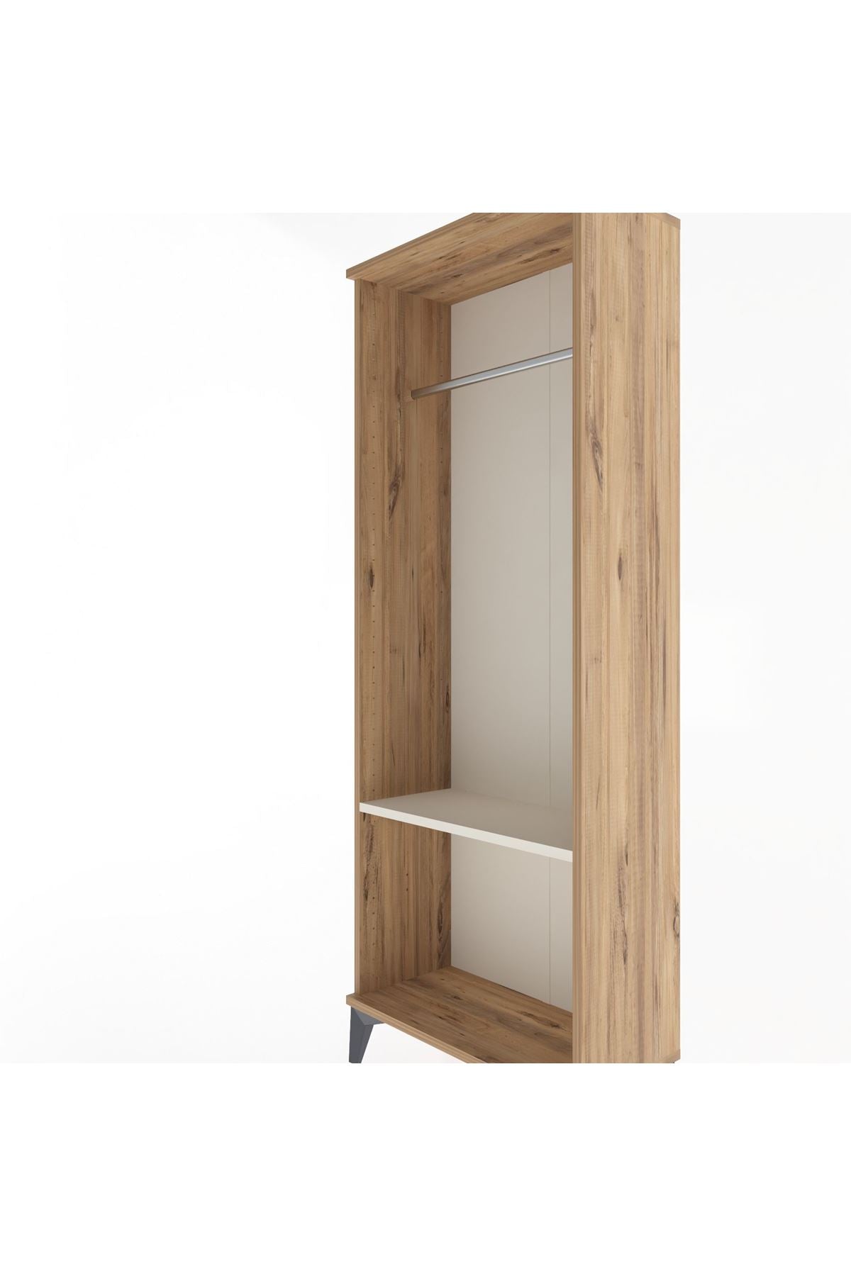 Arges Dolap Tek Raflı Kapaklı Tek Askılı 60x30x163 - S20M142V7A