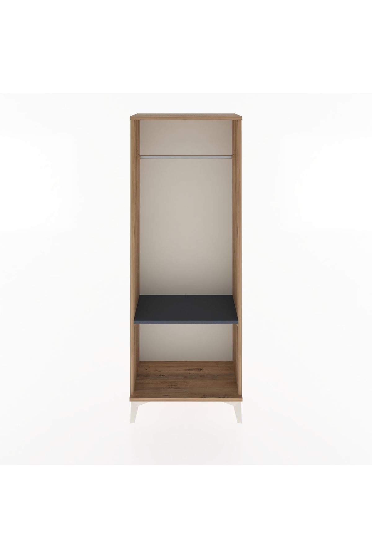 Arges Dolap Tek Raflı Kapaklı Tek Askılı 60x30x163 - S20M142V8A
