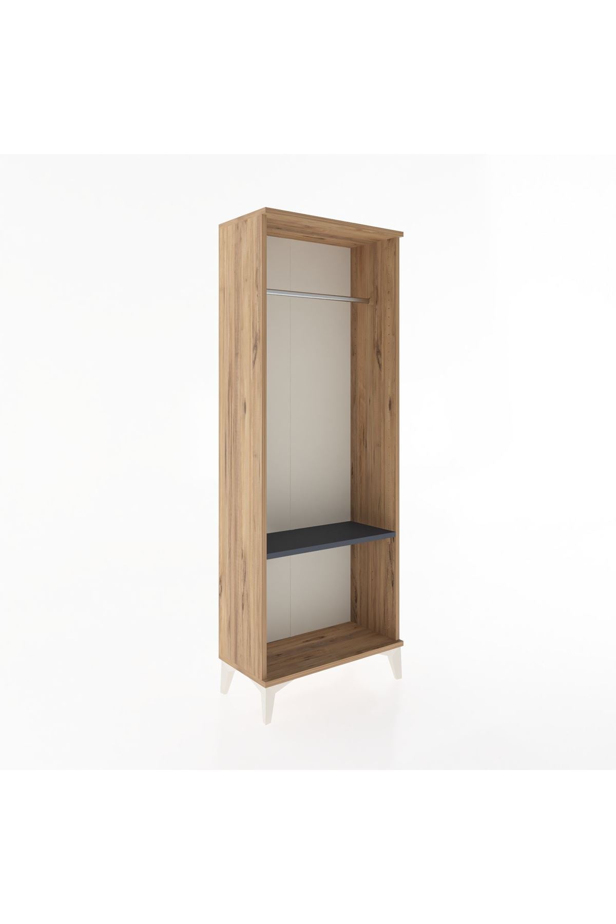 Arges Dolap Tek Raflı Kapaklı Tek Askılı 60x30x163 - S20M142V8A