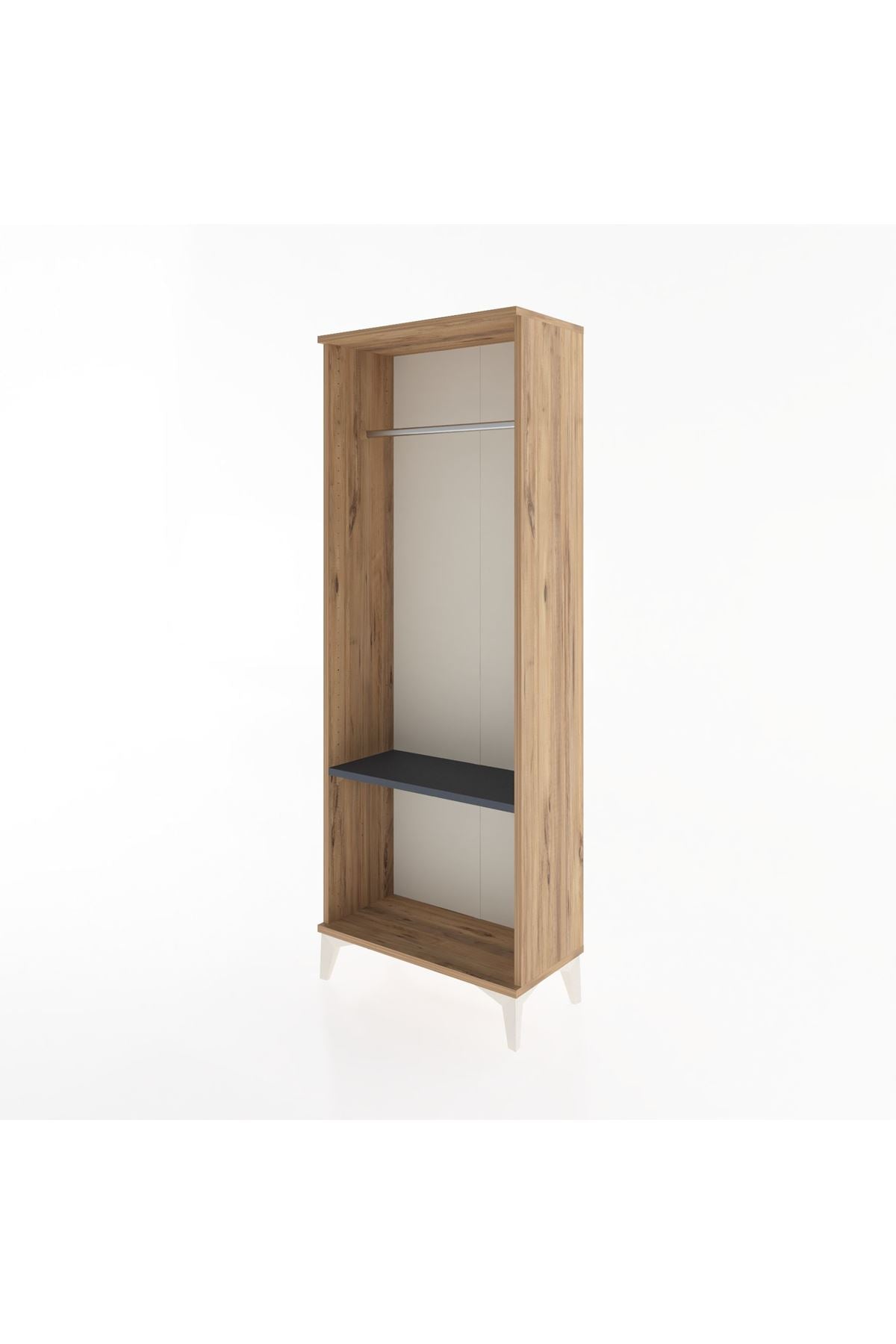Arges Dolap Tek Raflı Kapaklı Tek Askılı 60x30x163 - S20M142V8A