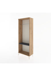 Arges Dolap Tek Raflı Kapaklı Tek Askılı 60x30x163 - S20M142V8A