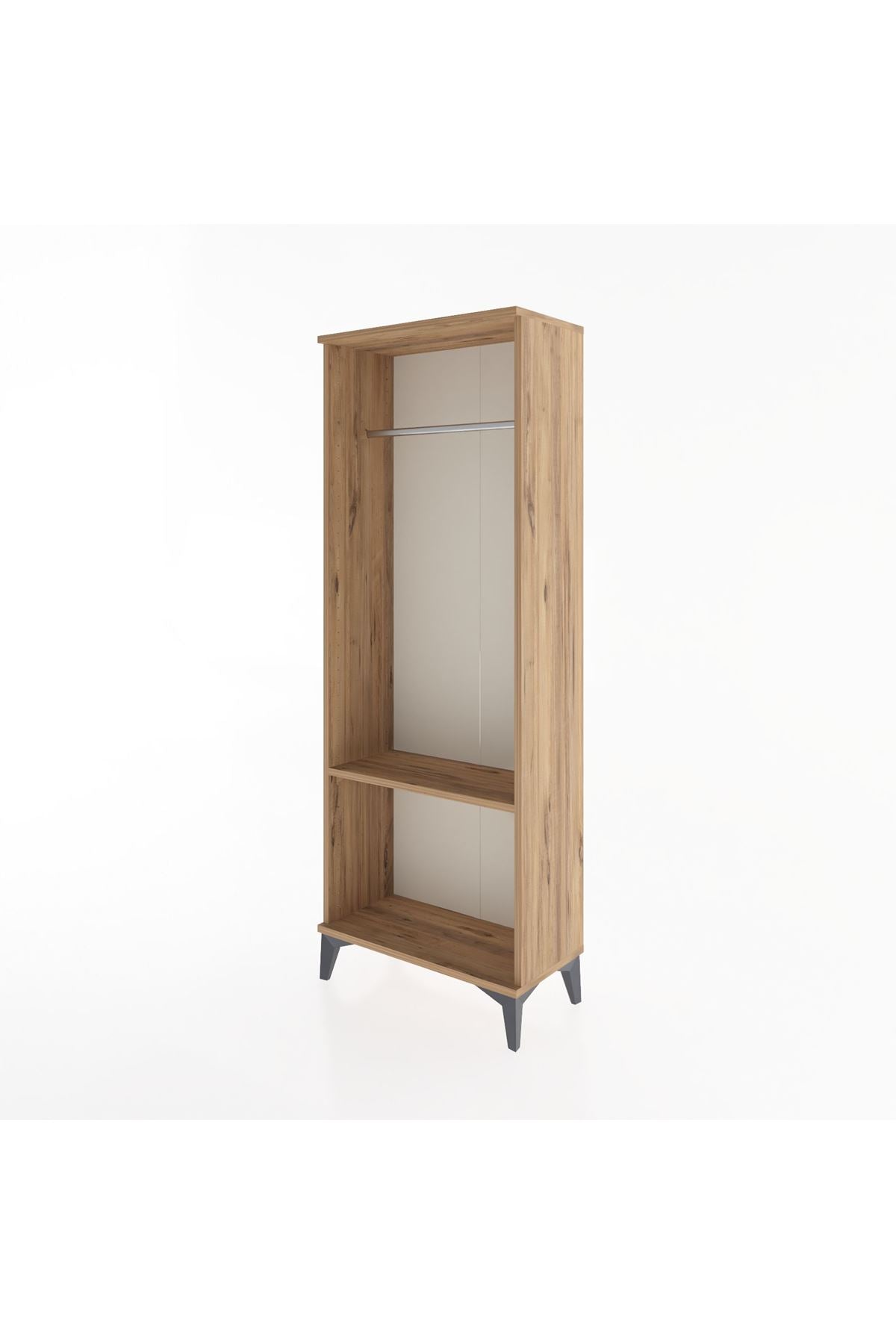 Arges Dolap Tek Raflı Kapaklı Tek Askılı 60x30x163 - S20M142V9A