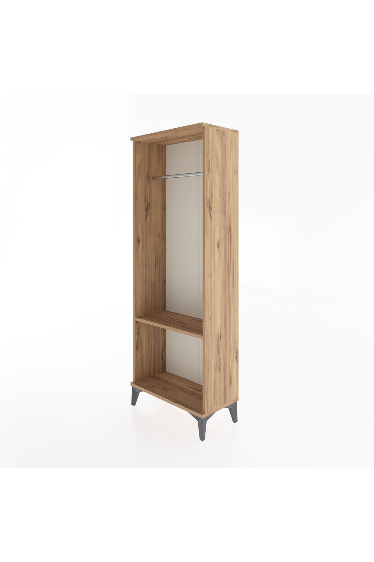 Arges Dolap Tek Raflı Kapaklı Tek Askılı 60x30x163 - S20M142V9A
