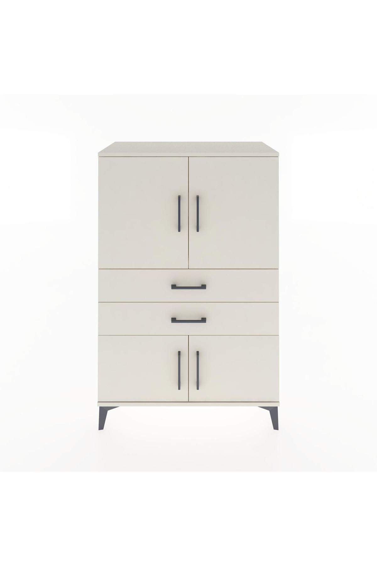 Hyperion Dolap 2 Raflı 2 Çekmeceli 4 Kapaklı 88x44x134 - S51M092V1B