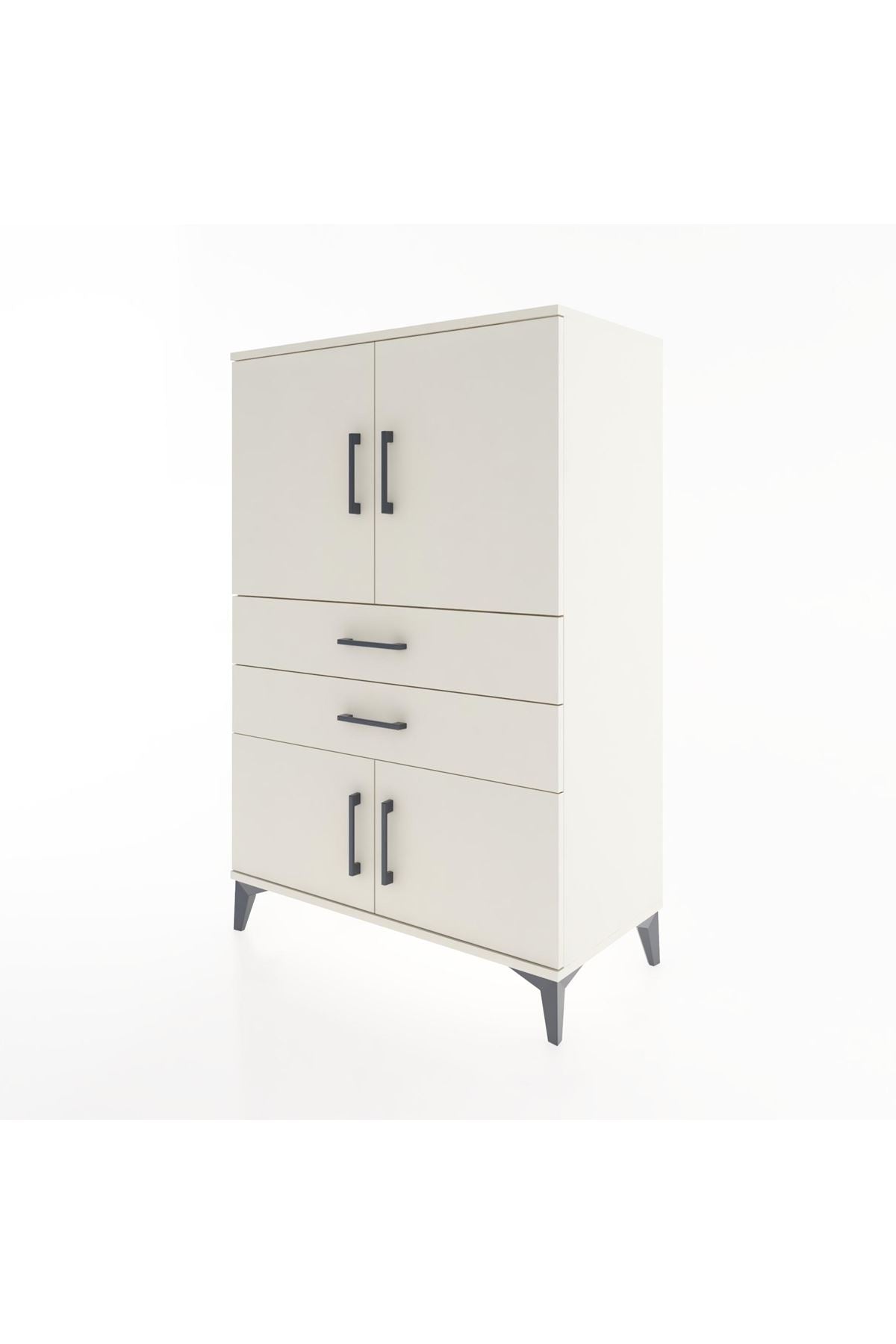 Hyperion Dolap 2 Raflı 2 Çekmeceli 4 Kapaklı 88x44x134 - S51M092V1B